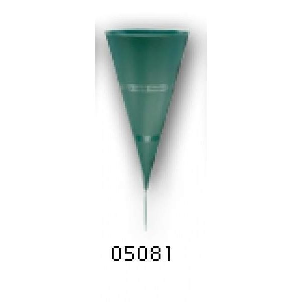 Afs 5" Plastic-"In Loving Memory" Cone Vase:Green-case of 36 5081